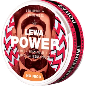 Lewa POWER Liquorice Raspberries Slim Nikotinfri