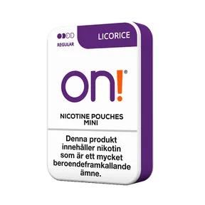 On! Licorice Regular Mini 3mg