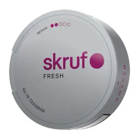 Skruf no 19 Tranbär Vit