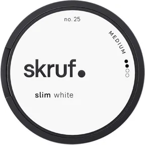 Skruf No 25 Vit Slim