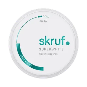 Skruf Superwhite No 52 Fresh Mint Slim 6mg