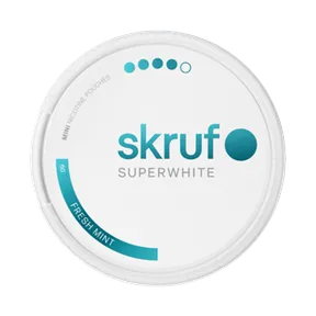Skruf Superwhite No 60 Fresh Mint Mini 8mg