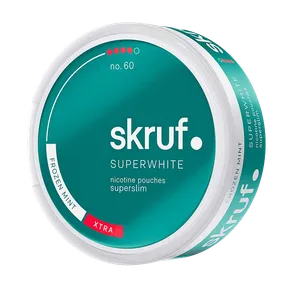 Skruf Superwhite No 60 Frozen Mint Slim Xtra Strong