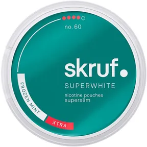 Skruf Superwhite No 60 Frozen Mint Super Slim Xtra Strong