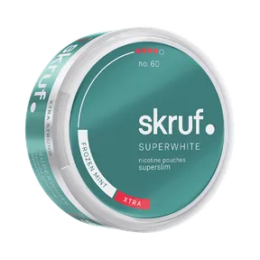 Skruf Superwhite No 60 Frozen Mint Xtra Super Slim 8mg
